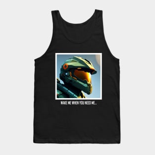 Halo game quotes - Master chief - Spartan 117 - BQ01-v4 Tank Top